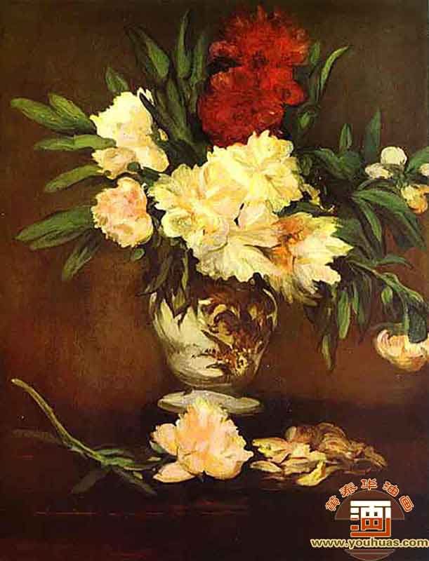 ڻƿĵPeonies in a Vase_Rͮ(hu)Ʒp