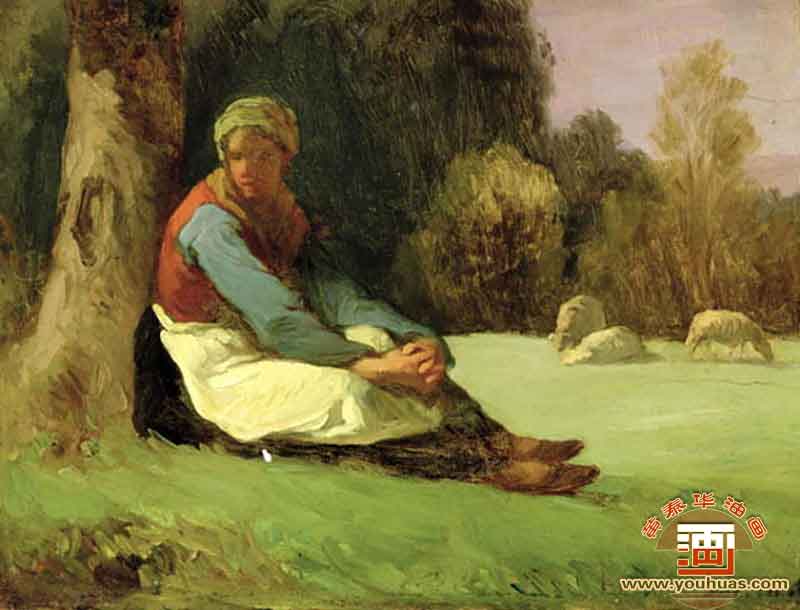 ŮSeated Shepherdess Two_ͮ(hu)Ʒp